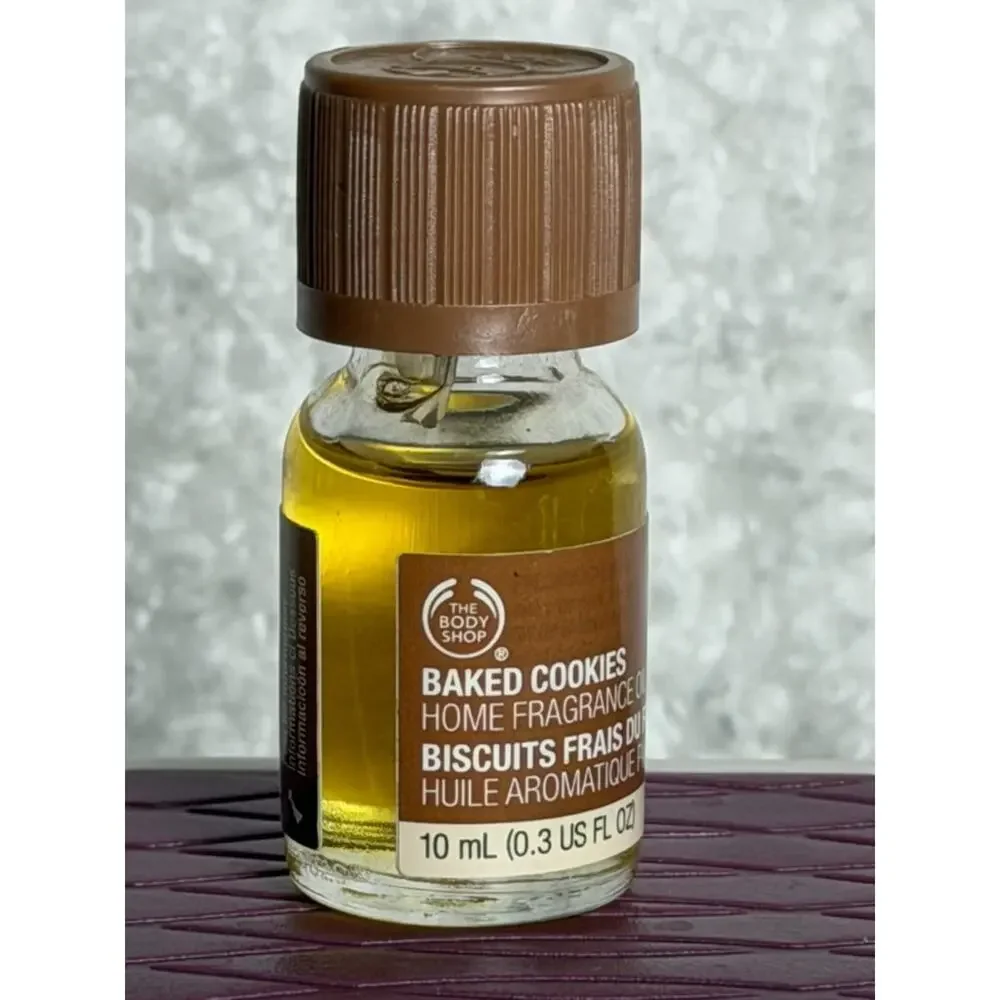 The Body Shop BAKED COOKIES Home Fragrance Oil 10mL New - Discontinued